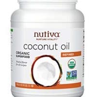 Nutiva Organic, Neutral Tasting, Steam Refined Coconut Oil from non-GMO, Sustainably Farmed Coconuts, 78-ounce